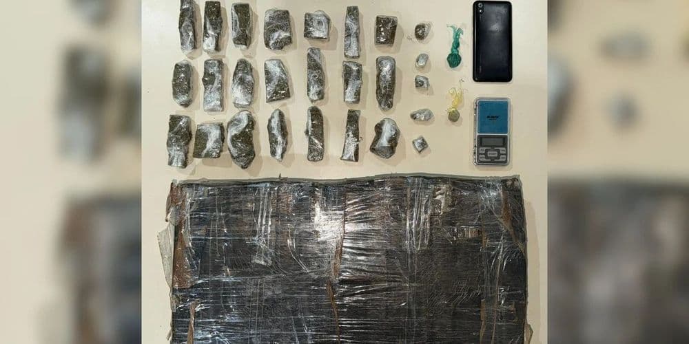 Flagrante: homem é preso com cerca de 10kg de maconha em Telêmaco Borba