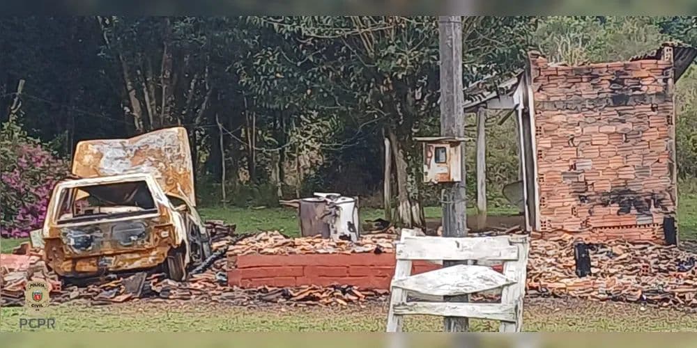 Homem é preso pela Polícia Civil de Rebouças após agredir o pai e incendiar casa e carro da família