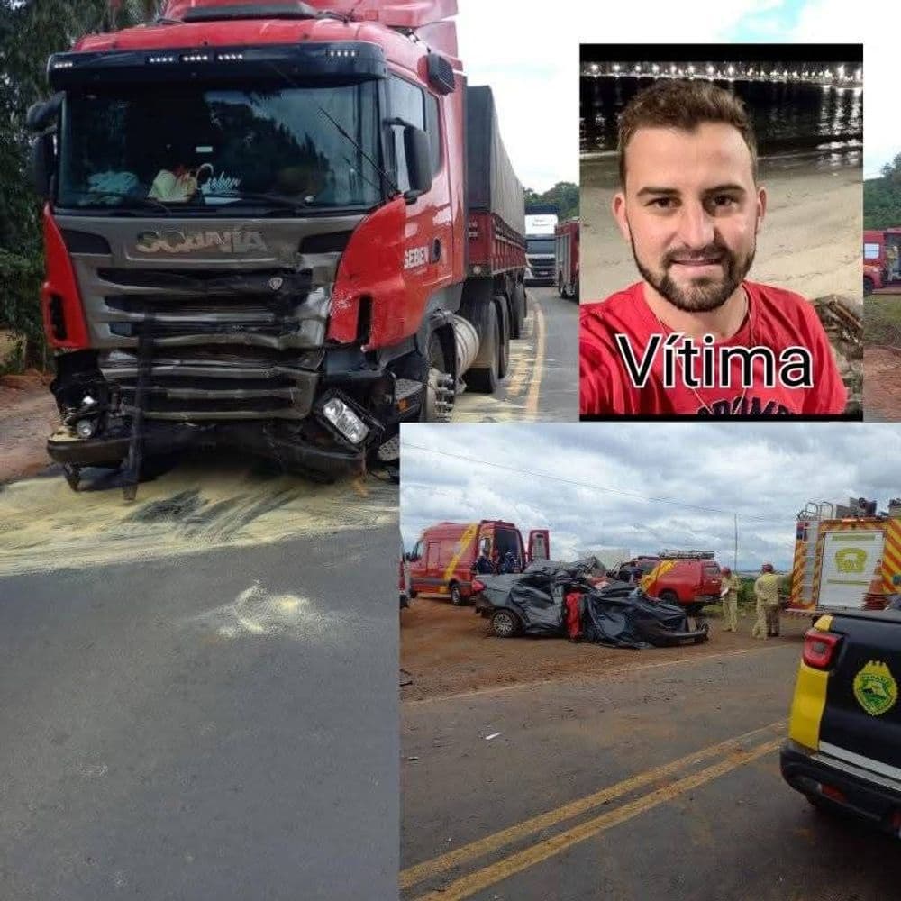 Morador de Irati, morre em acidente envolvendo caminhão e carro na região 
