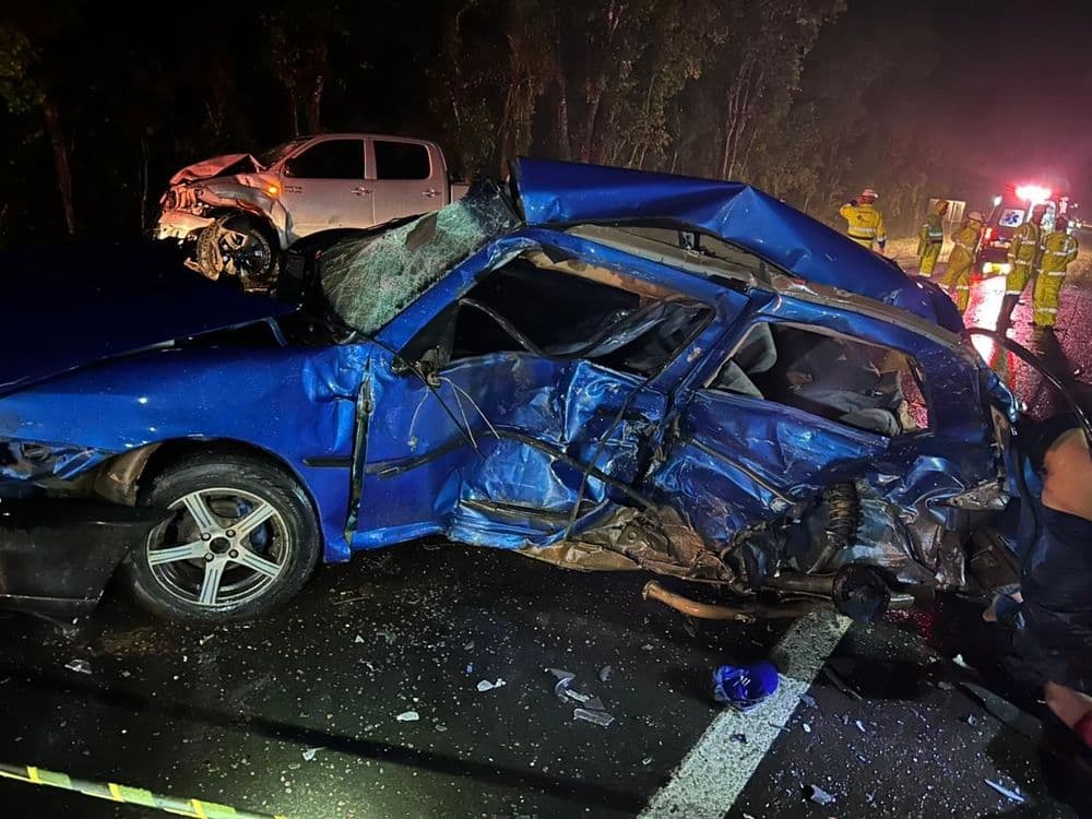 Tragédia na BR-373: quatro pessoas morrem em colisão frontal em Guamiranga