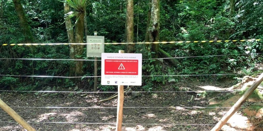Após caso de jovem perdido, IAT fecha dois acessos irregulares no Pico Paraná